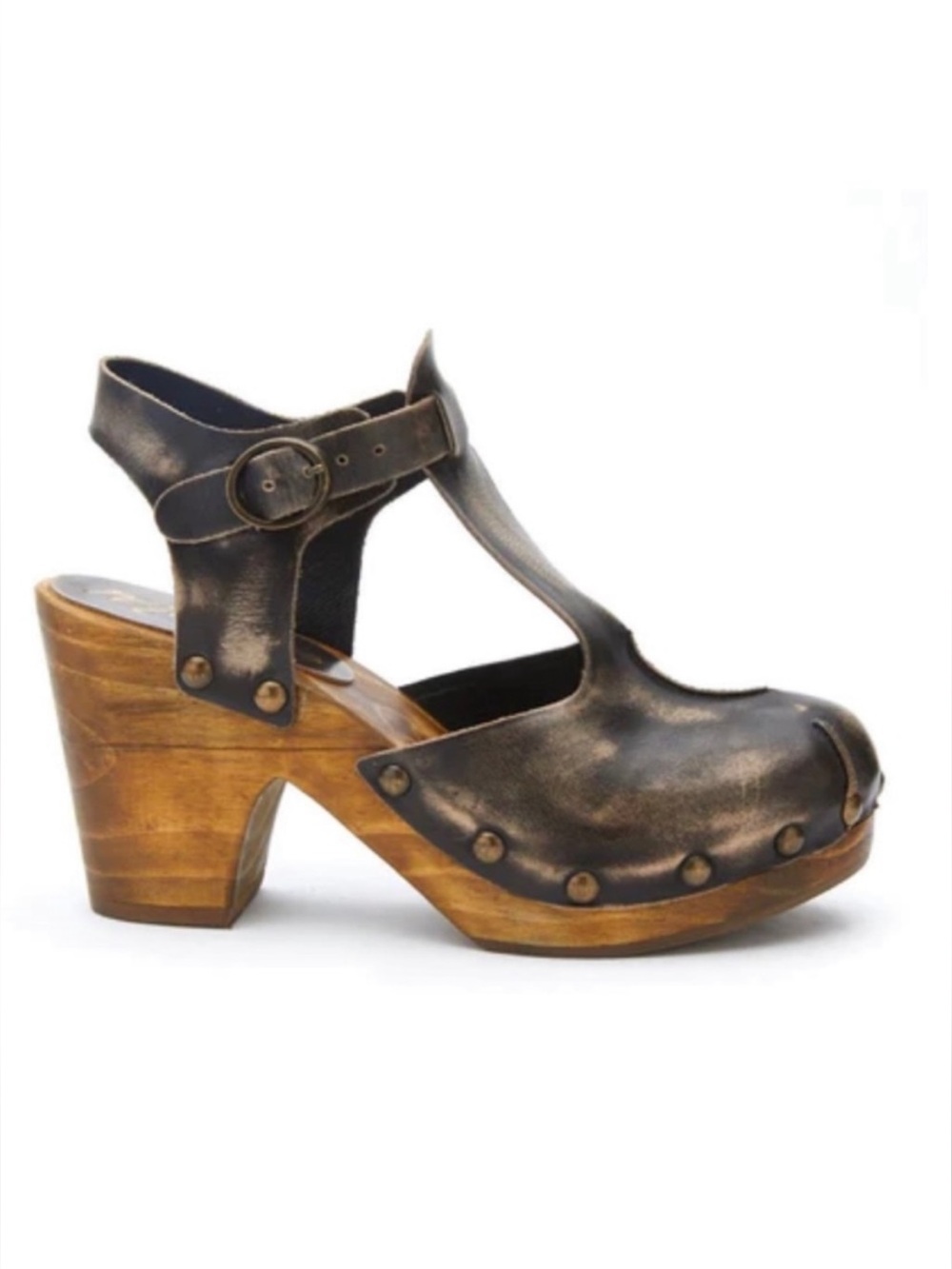 Matisse Colby Wooden Heel Platform Clog Size 36